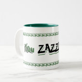 Jij Zazzle, Groene en Zwarte Mok (Voorkant links)
