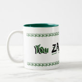 Jij Zazzle, Groene en Zwarte Mok (Links)