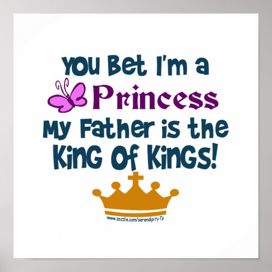 Jij zei dat ik een prinses ben poster (Voorkant)