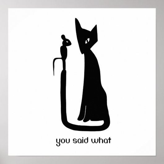 Jij zei wat muis & kat poster (Voorkant)