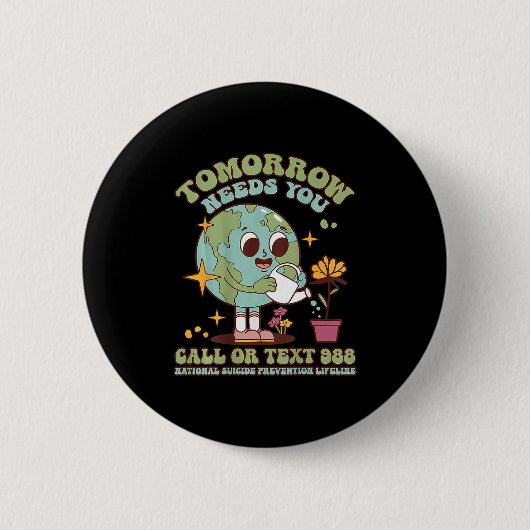 Jij Zelfmoordbewustzijn Geestelijke Gezondheid S  Ronde Button 5,7 Cm (Voorkant)