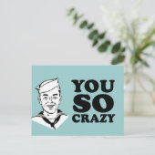 JIJ ZO CRAZY BRIEFKAART (Staand voorkant)