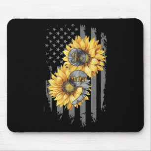 Jij Zonnebloem Amerikaanse Vlag Suïcidepreventie Muismat