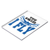 Jij zwemt, ik vlieg zwemmende vlinderslag notitieboek (Linkerzijde)