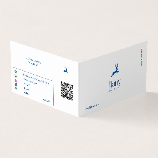 JILANY FOLDED Visitekaartje (Buitenkant)