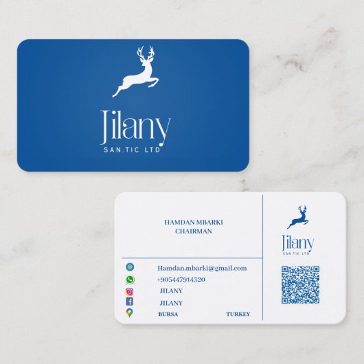 JILANY Visitekaartje (Voorkant / Achterkant)