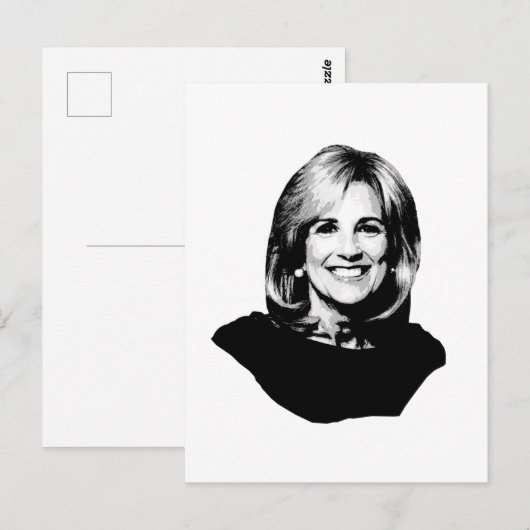 JILL BIDEN BRIEFKAART (Voorkant / Achterkant)