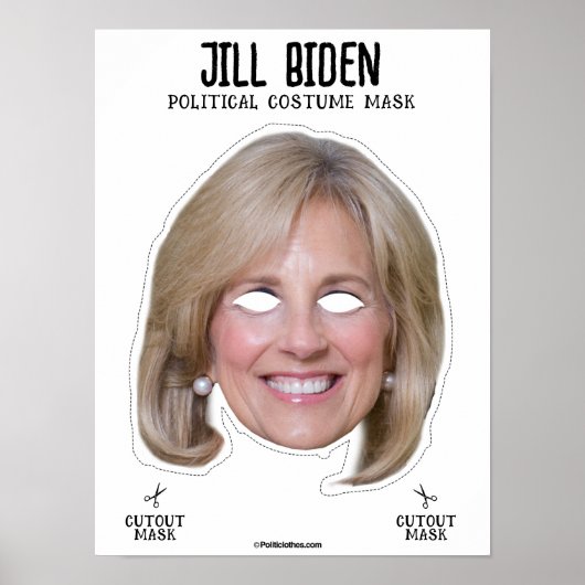 Jill Biden kostuummasker Poster (Voorkant)