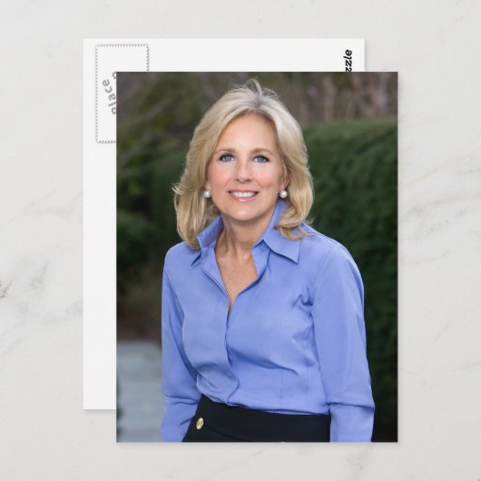 Jill Biden Post Kaart (Voorkant / Achterkant)