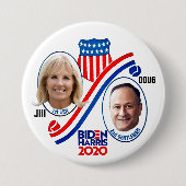 Jill & Doug 2020 Ronde Button 7,6 Cm (Voorkant)