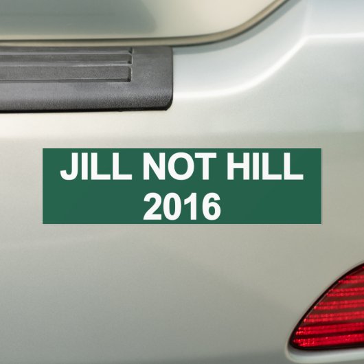 Jill Not Hill 2016 Bumpersticker (Op auto)