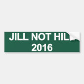 Jill Not Hill 2016 Bumpersticker (Voorkant)
