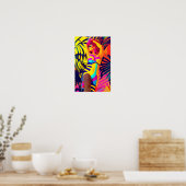 Jill of the Jungle Room Retrowave Poster (Keuken)