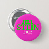Jill Stein 2012-toets roze Ronde Button 5,7 Cm (Voorkant /achterkant)