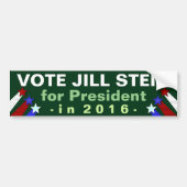 Jill Stein 2016 President Verkiezingsgroene partij Bumpersticker (Voorkant)