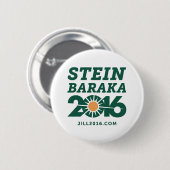 Jill Stein-Ajamu Baraka Button 2016 (Voorkant /achterkant)