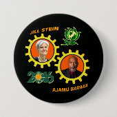 Jill Stein / Ajamu Baraka Ronde Button 7,6 Cm (Voorkant)