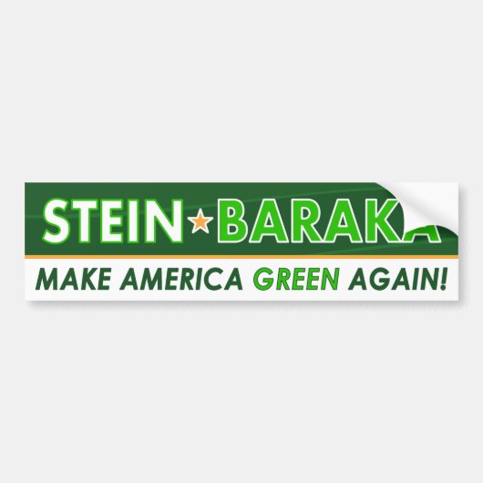 Jill Stein / Baraka - Green Party Bumpersticker (Voorkant)
