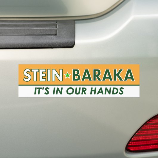 Jill Stein / Baraka - Green Party Bumpersticker (Op auto)