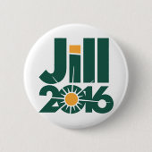 Jill Stein Campaign Logo Ronde Button 5,7 Cm (Voorkant)