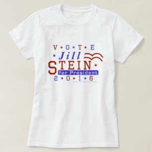 Jill Stein President 2016 Verkiezingsgroene partij T-shirt