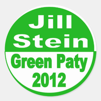 Jill Stein voor President 2012 Groene Partij Ronde Sticker