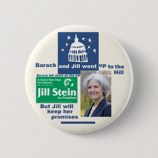 Jill Stein voor President 2012 Ronde Button 5,7 Cm (Voorkant)