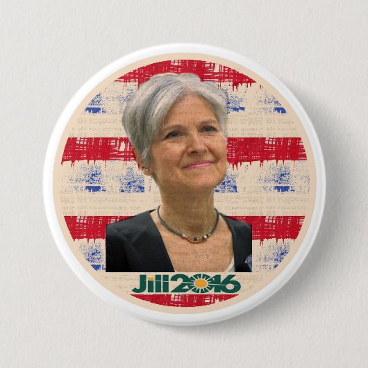 Jill Stein voor President 2016 Ronde Button 7,6 Cm (Voorkant)