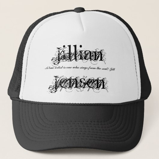 Jillian Jensen, een echte kunstenaar is ... - Gepe Trucker Pet (Voorkant)
