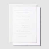 Jillian Lila Classic Wedding Vellum Uitnodigingen (Offset)