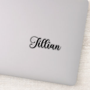 Jillian Name - Handgeschreven kalligrafie Sticker