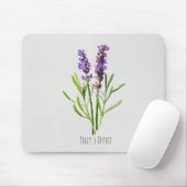 Jilly's Botanische Lavender Waterverf Muismat (Met muis)