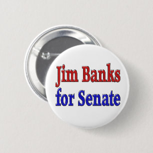 Jim Banks voor de Amerikaanse Senaat Ronde Button 5,7 Cm