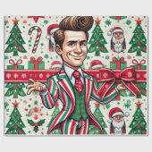 Jim Carrey Kerstmis Cadeaupapier (Vlak)