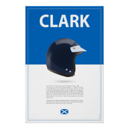 Jim Clark Helmet Perfect Poster