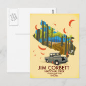 Jim Corbett National Park, deelstaat Uttarakhand Briefkaart (Voorkant / Achterkant)
