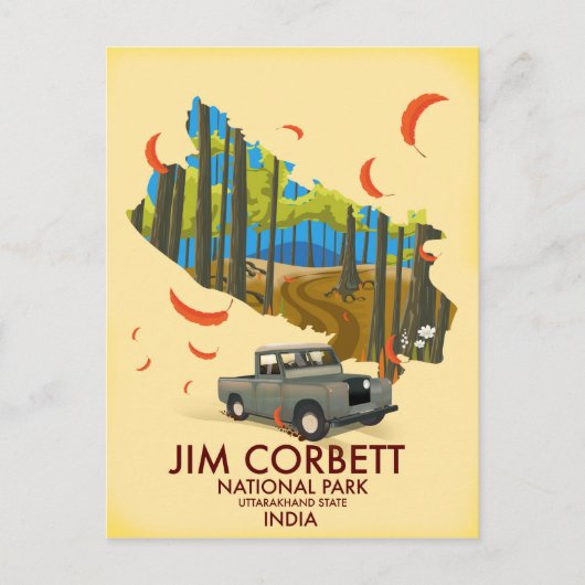Jim Corbett National Park, deelstaat Uttarakhand Briefkaart (Voorkant)