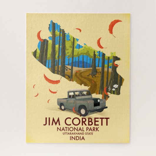 Jim Corbett National Park, deelstaat Uttarakhand Legpuzzel (Verticaal)