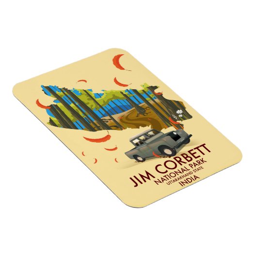 Jim Corbett National Park, deelstaat Uttarakhand Magneet (Rechterzijde)