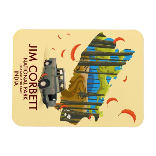 Jim Corbett National Park, deelstaat Uttarakhand Magneet (Horizontaal)