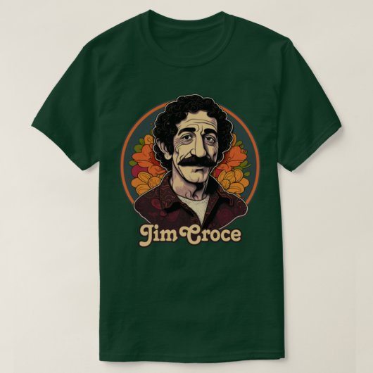 Jim Croce Retro Fan Kunstwerk Design1 T-shirt (Design voorkant)