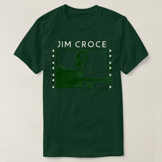 Jim Croce Retro Fan Kunstwerk Design T-shirt (Design voorkant)