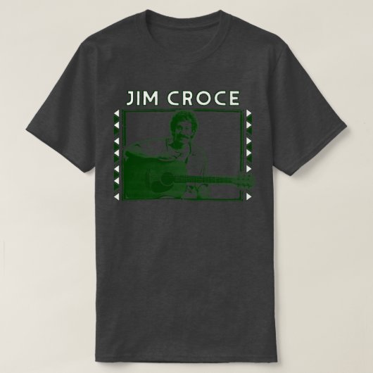 Jim Croce Retro Fan Kunstwerk Design T-shirt (Design voorkant)
