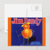  Jim Dandy Anthropomorfe Oranje Briefkaarten (Voorkant / Achterkant)