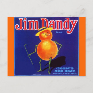  Jim Dandy Anthropomorfe Oranje Briefkaarten