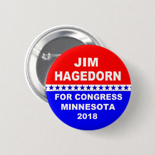 Jim Hagedorn Minnesota Congress 2018 Ronde Button 5,7 Cm