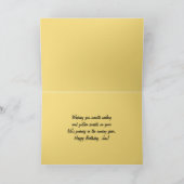 Jim Happy Birthday Zeilboten bij zonsondergang Kaart (Binnen)