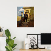 Jim Hawkins vertrekt naar huis van Newell Convers  Poster (Thuiskantoor)