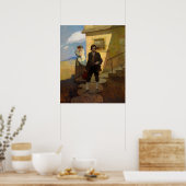 Jim Hawkins vertrekt naar huis van Newell Convers  Poster (Keuken)