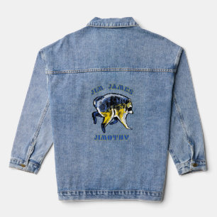 Jim James Jimothy Pop Art Wasbeerontwerp Denim Jacket